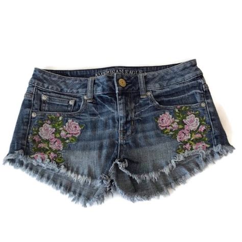 american eagle embroidered shorts|american eagle cutoff jean shorts.